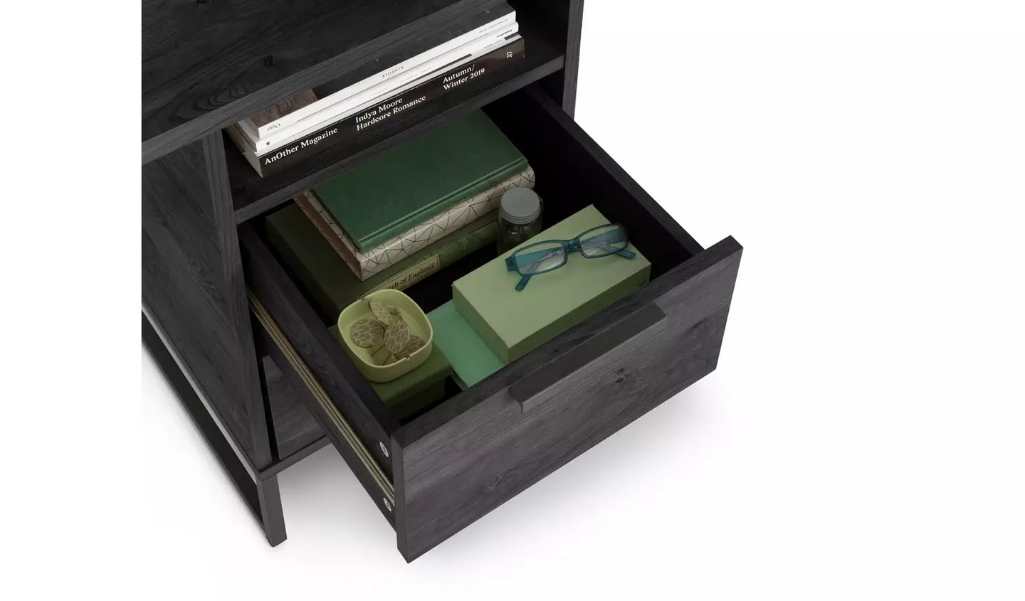 Habitat Nomad 2 Drawer Office Desk - Black